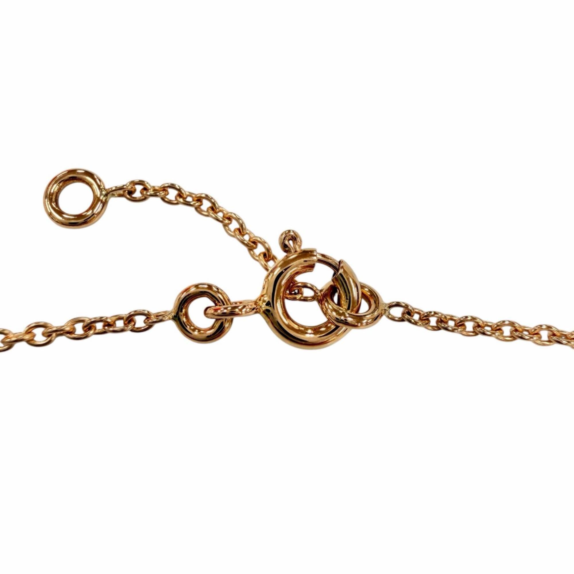 HERMES Farandole PM Chaine d'Ancre 750 (PG) Necklace, Pink Gold, Made in France, Weight 5.17g, Women's, Comes with Box. (25A344374) — Like New