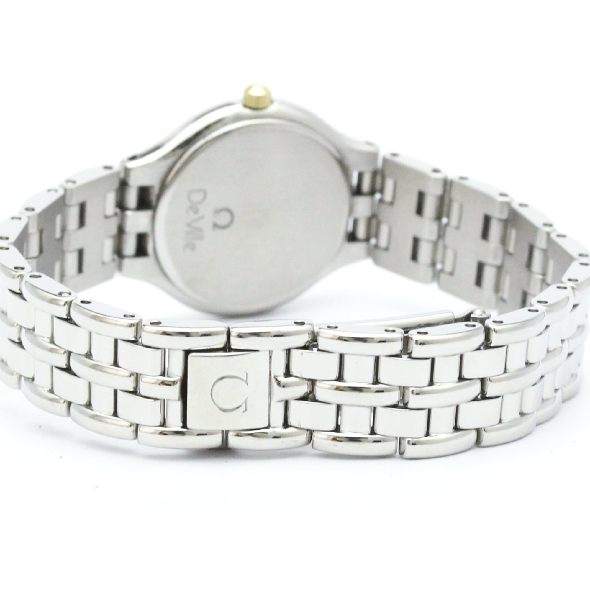 OMEGA De Ville Symbol K18 Gold Stainless Steel Ladies Watch 595.0101 Polished — Very Good