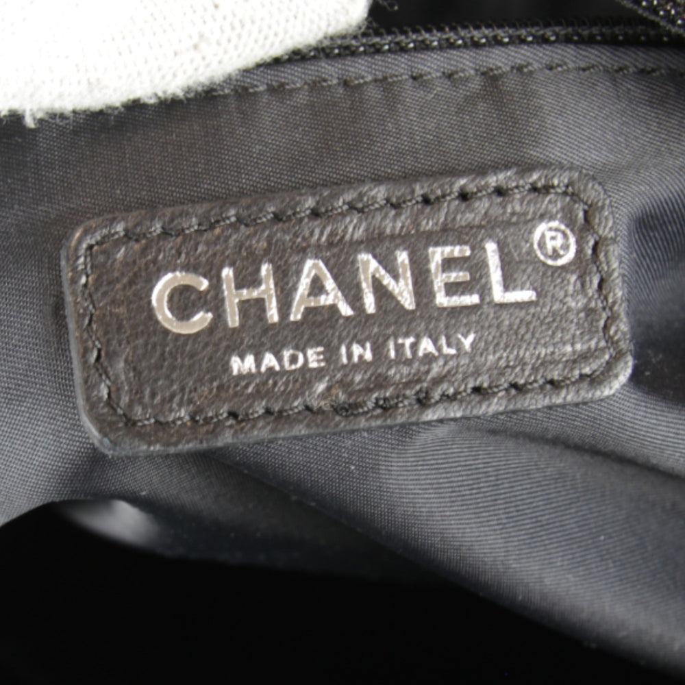 CHANEL A34210 Tote Bag, Canvas, Black, Women's — Like New