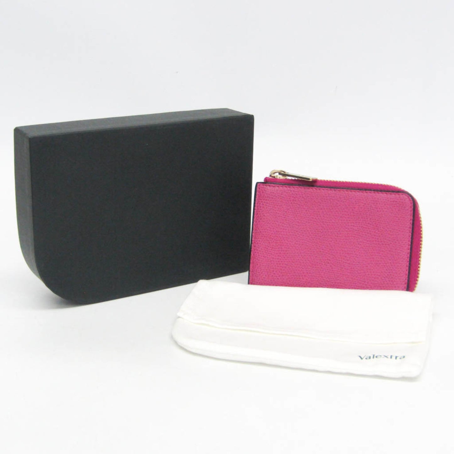 Valextra Multi-case Key Ring Men,Women Leather Coin Purse/coin Case Purple