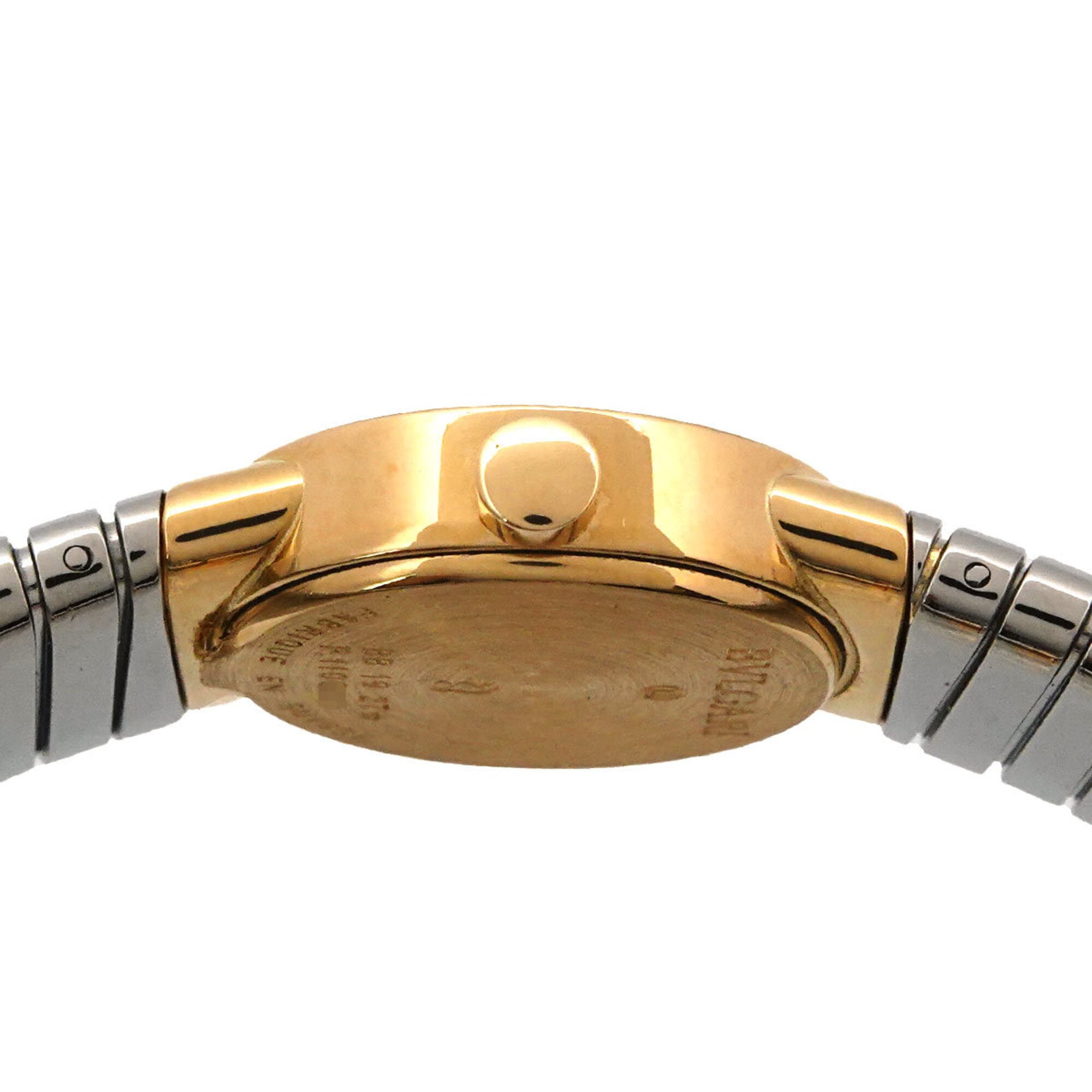 Bulgari Tubogas Combination BB192T Women's Watch Black 18KYG Yellow Gold Quartz — Very Good