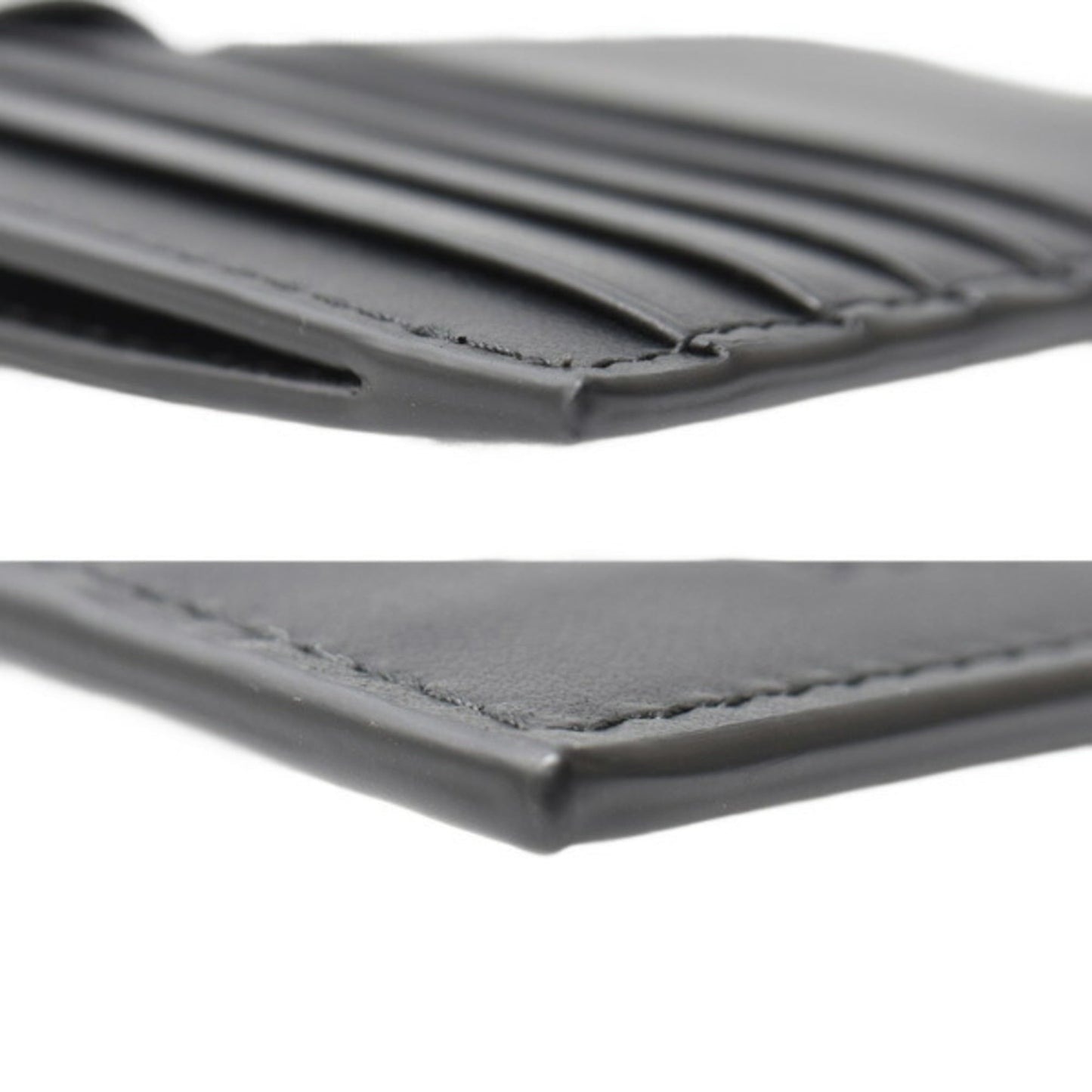 Burberry Men's and Women's Card Case Coin from the Universal Passport Collection, Black with Shoulder Strap Leather, 8051832