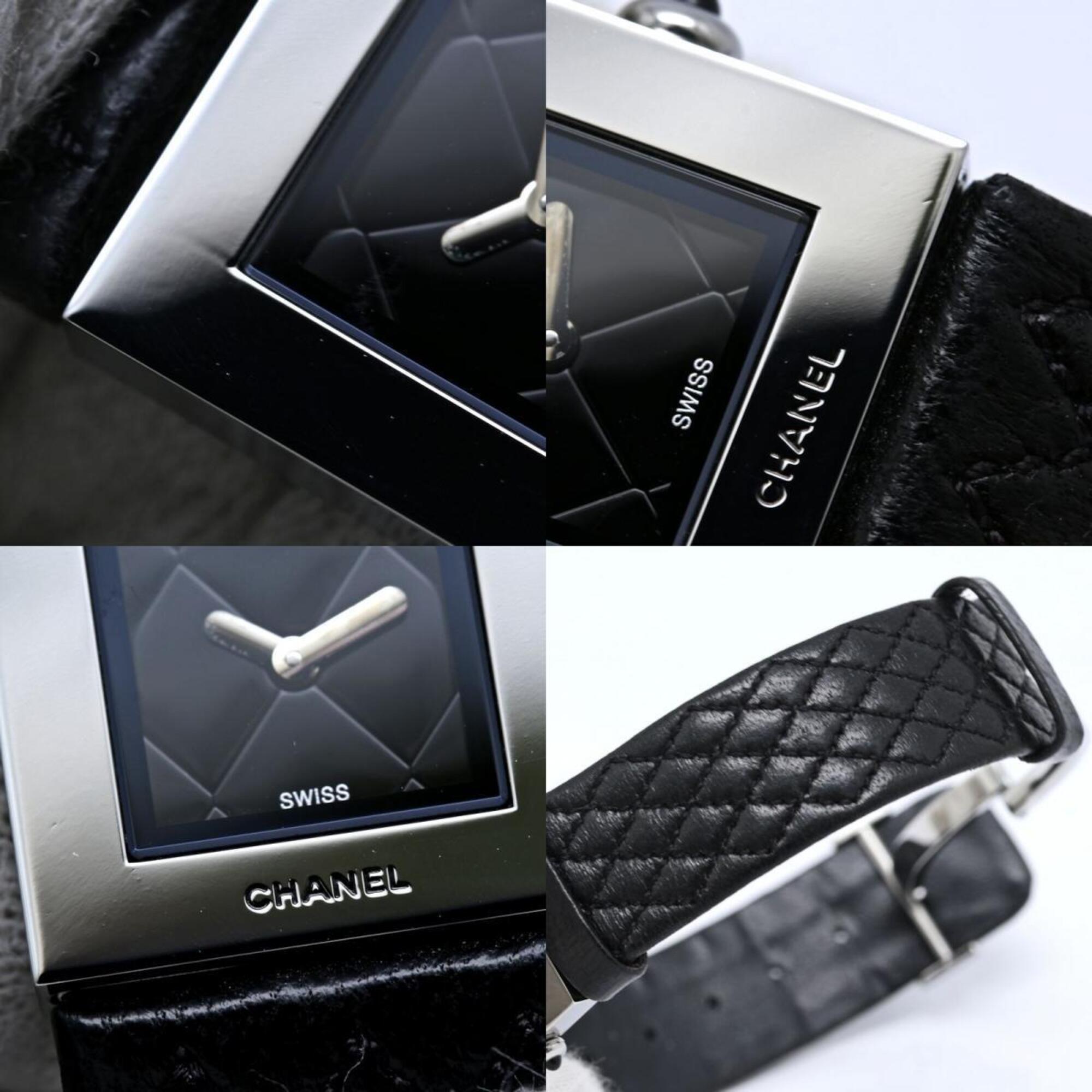 CHANEL Matelassé H0116 Women's Watch, Stainless Steel x Leather, 40486 — Very Good