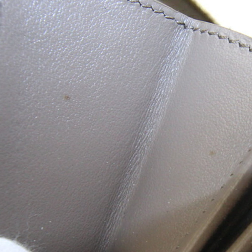 Celine Large Zip Wallet 10B553BEL.10BL Greige Leather Round Zipper Women's CELINE