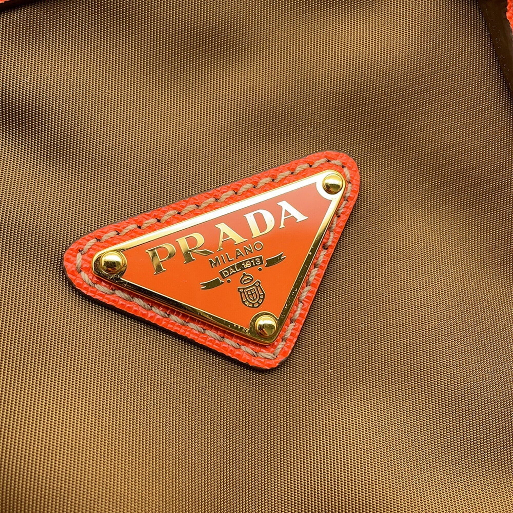 Prada Triangle Handbag, Nylon Leather, PRADA 2-way Shoulder Bag — Like New