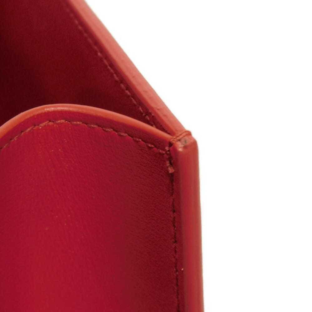 Salvatore Ferragamo Shoulder Bag Double Gancini Mini Chain Calfskin 2-Way New Logo Red 218357 Women's — Like New