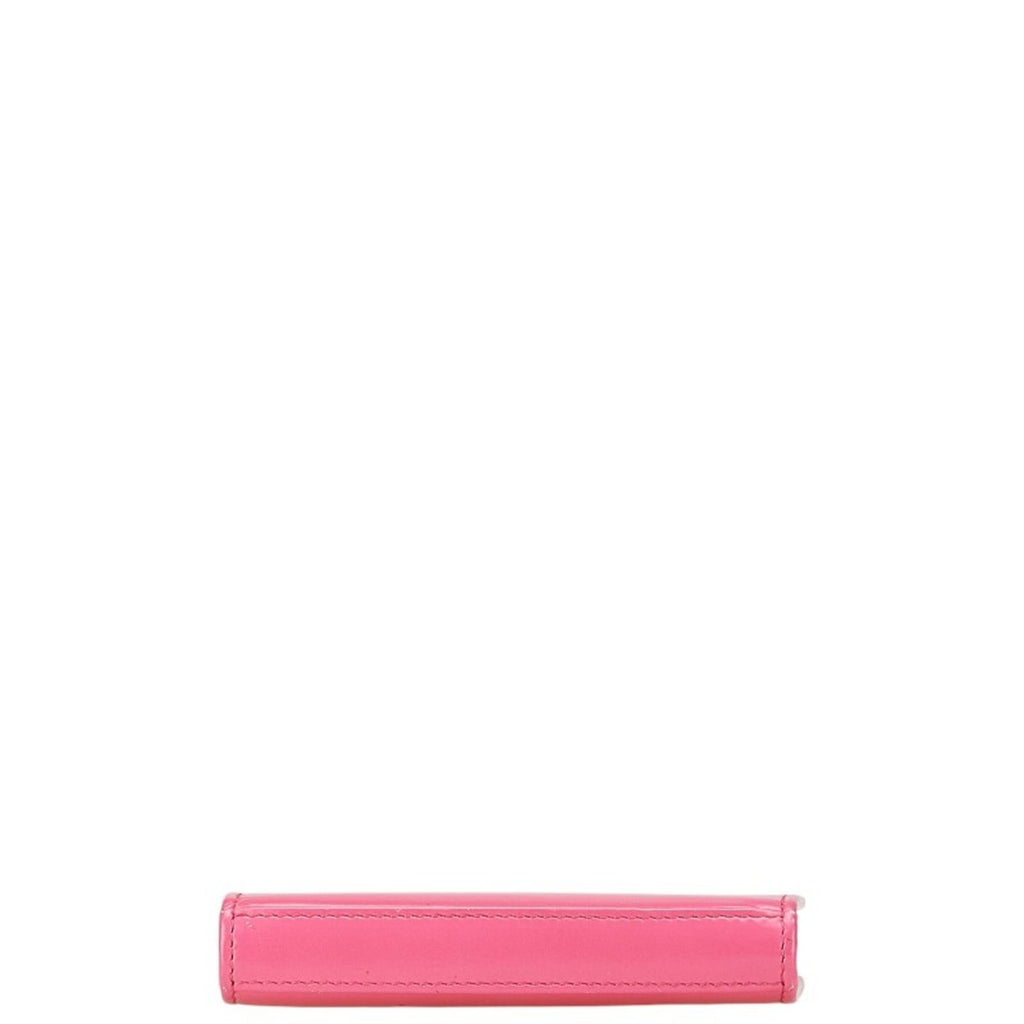 Saint Laurent Round Coin Case 326598 Pink Leather Women's SAINT LAURENT