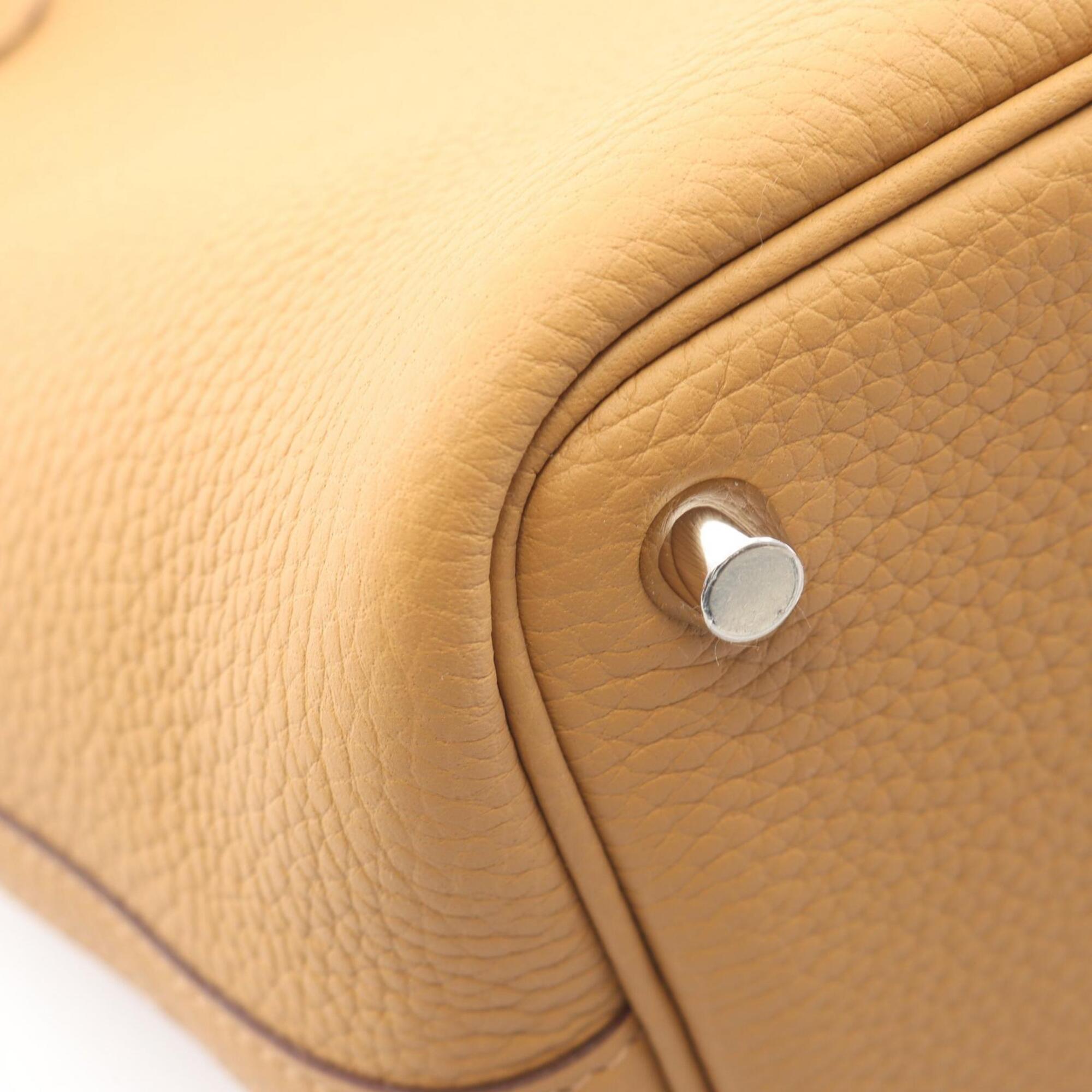 Hermes Picotin Lock PM Biscuit Handbag, Taurillon Clemence Leather, Women's, Beige — New - Store Return