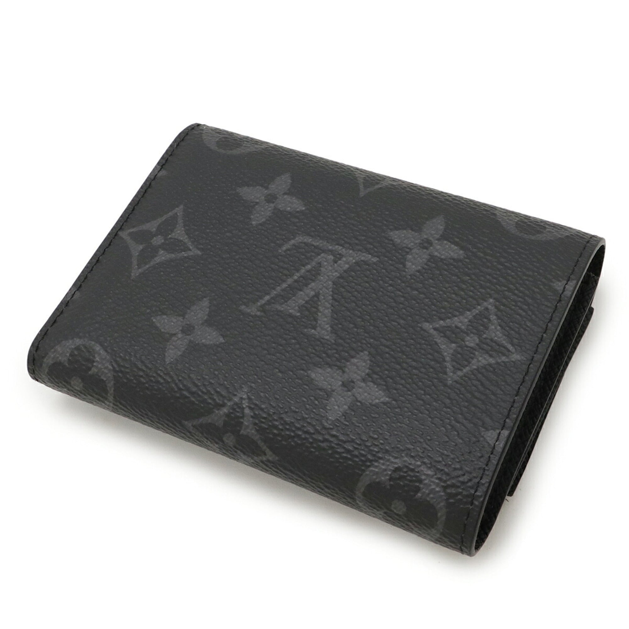 LOUIS VUITTON Monogram Eclipse Victor Tri-fold Wallet M12598