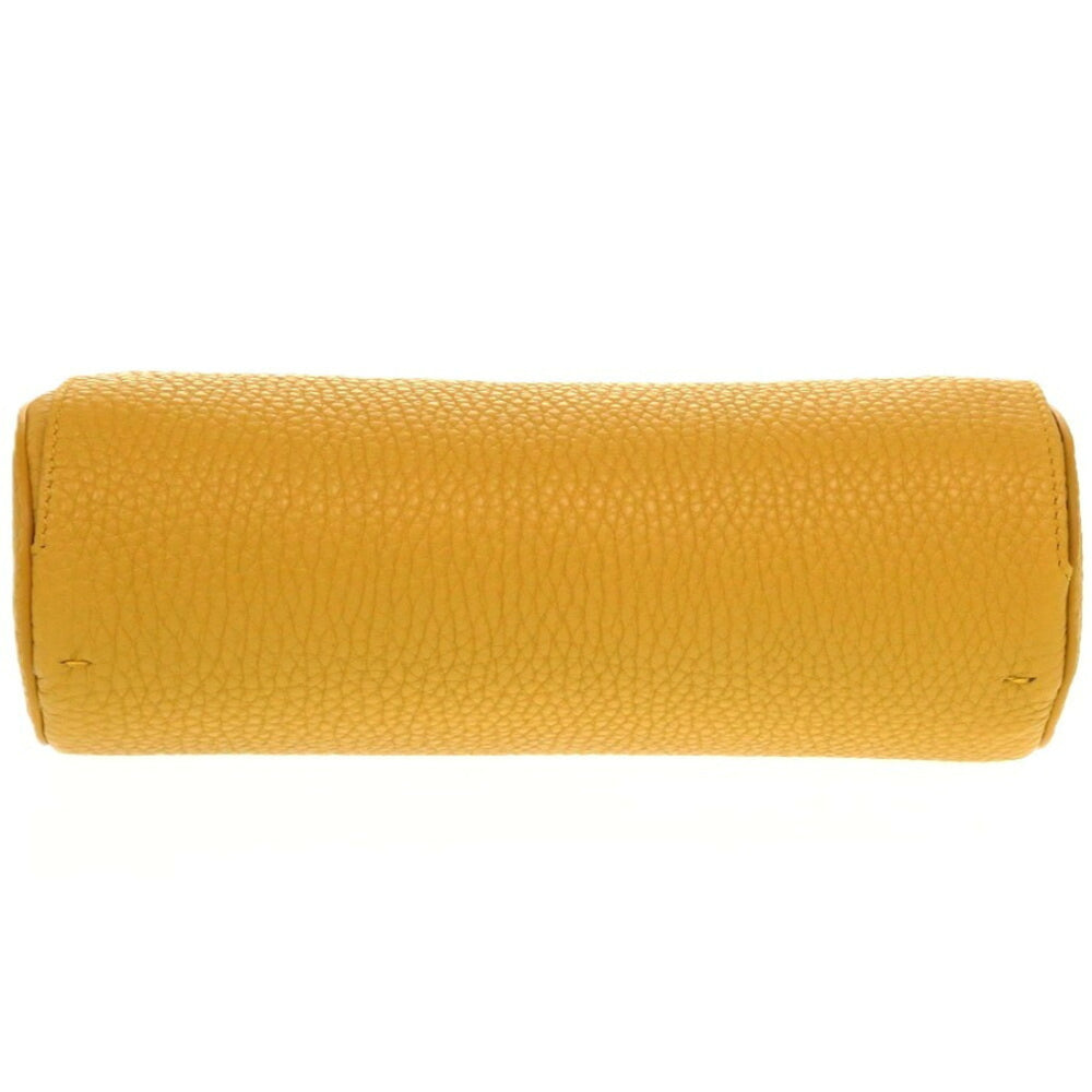 Like new Fendi leather pouch with yellow watch case, 0659FENDI — Like New