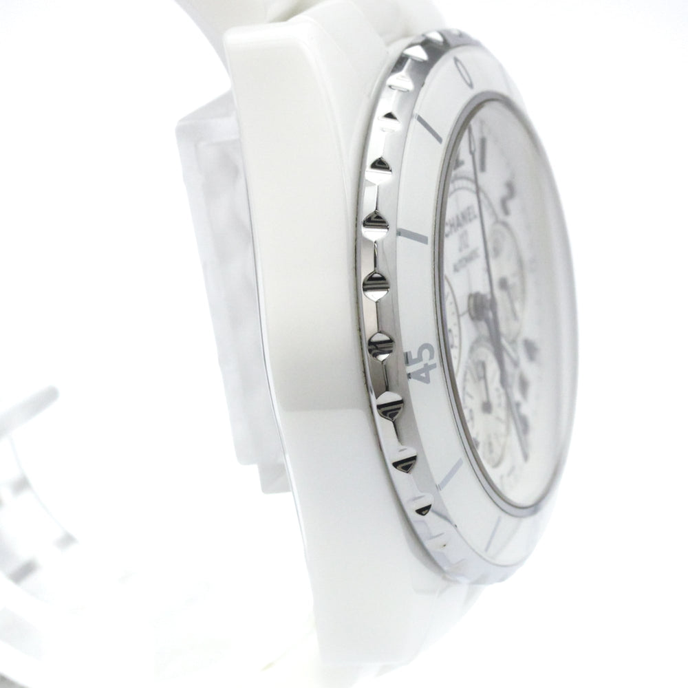 CHANEL J12 Chronograph Ceramic Automatic Mens Watch H1007 Polished — Very Good