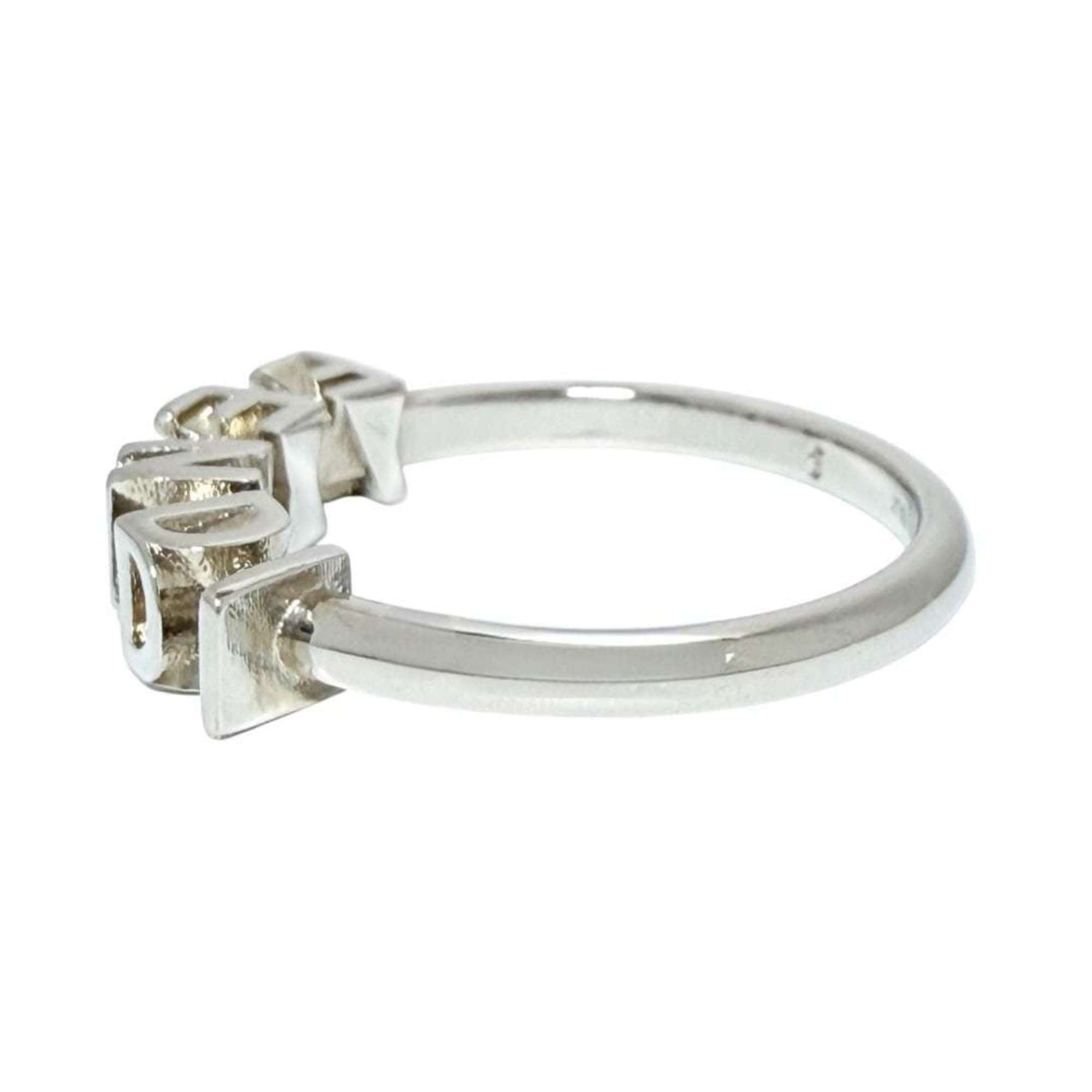 Fendi Men's Logo Ring, Size 19, Small, Silver — New - Store Return
