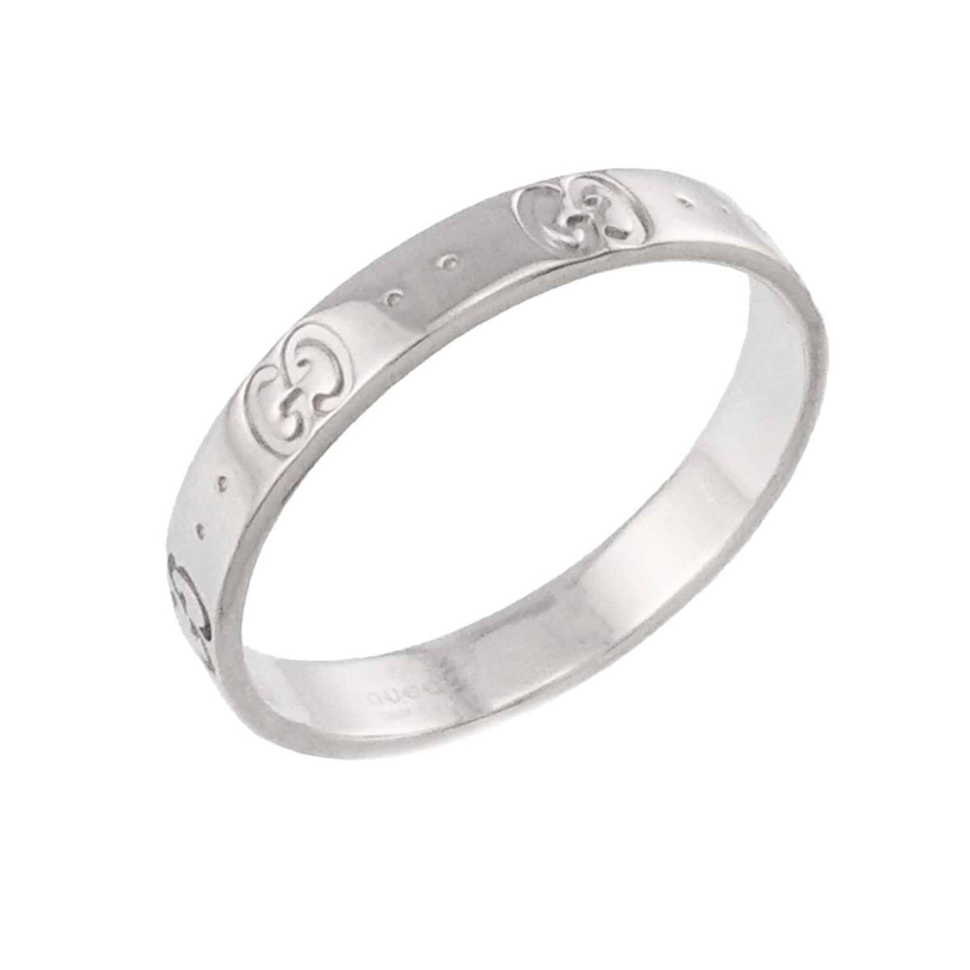Gucci Icon Ring #25, 18K WG (White Gold 750) — Like New