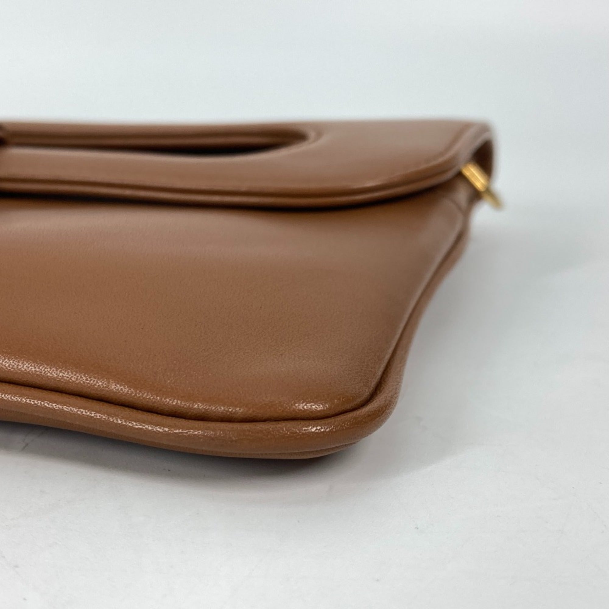 CHRISTIAN DIOR M8641UBBU Clutch Bag CD 3WAY ChainShoulder Bag Hand Bag Brown — Like New