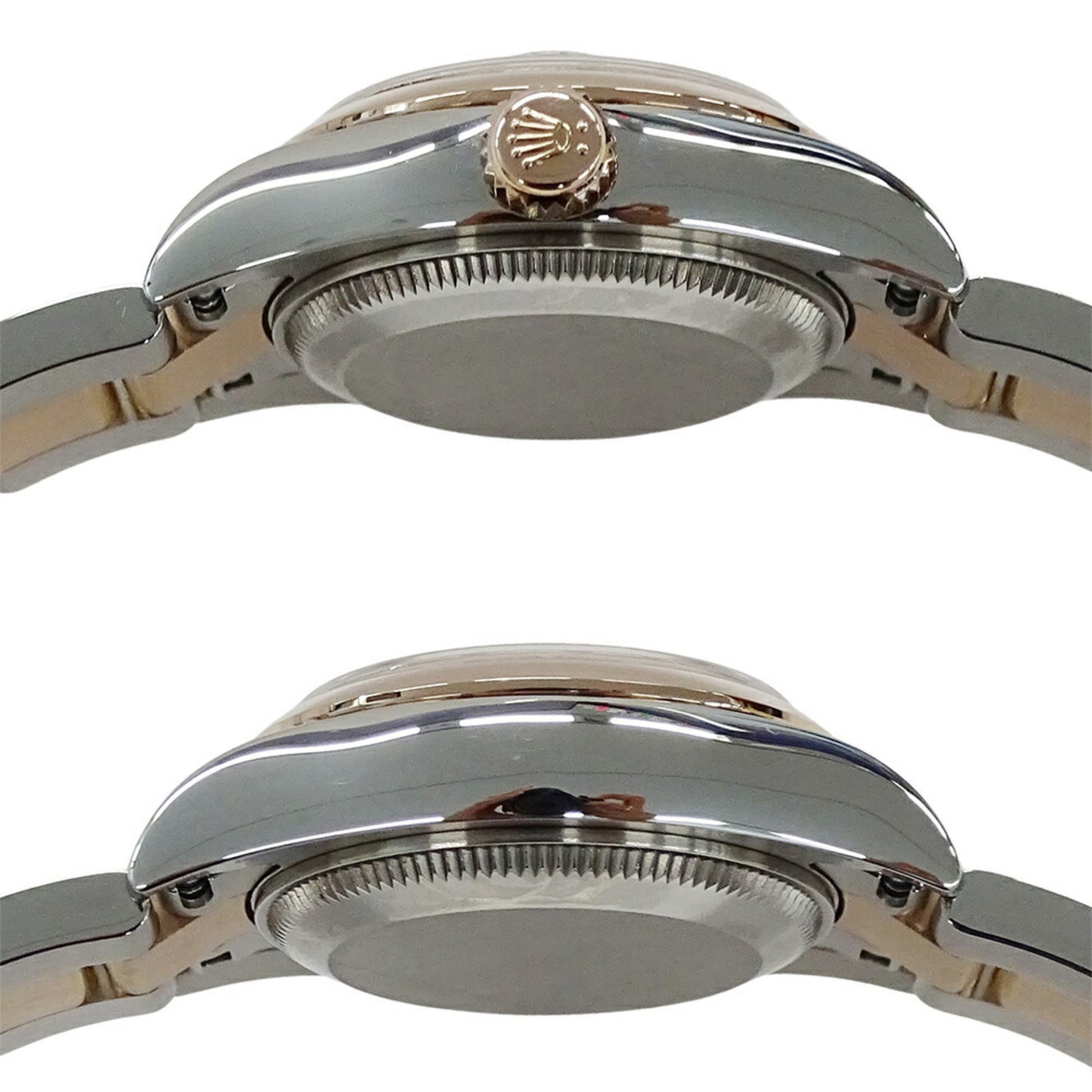 Rolex Datejust 179161NR (Random Number) Women's Watch with Lotus Flower, Shell, and Diamond Design, Automatic, Stainless Steel, Pink Gold, PG Combination, Overhauled Polished