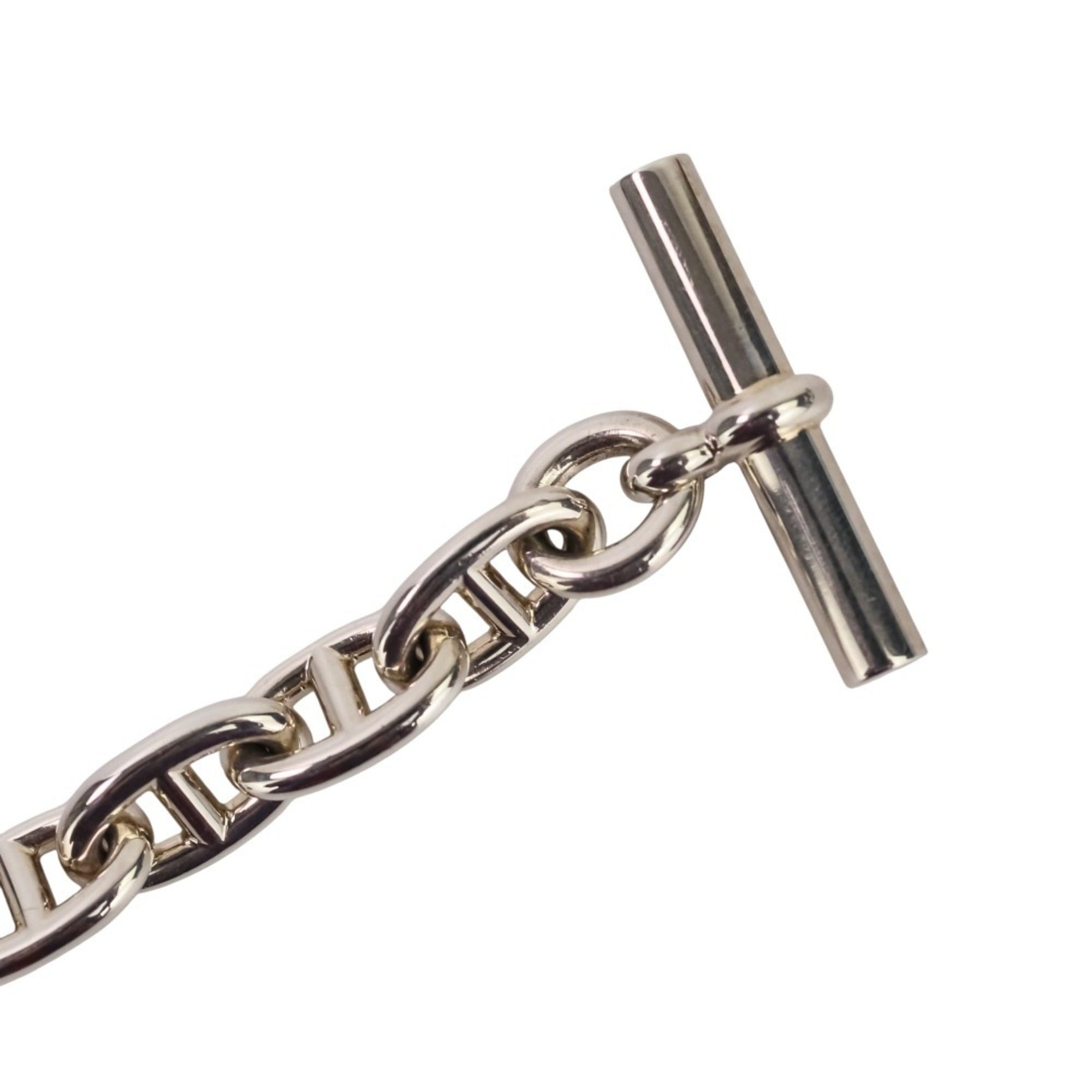 HERMES Chaine d'Ancre MM 14-link bracelet, sterling silver 925, women's — Like New