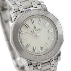Corum Admiral's Cup Watch, 39.130.20.V585, Stainless Steel, Quartz Movement, Analog Display, Ivory Dial, Women's — Good