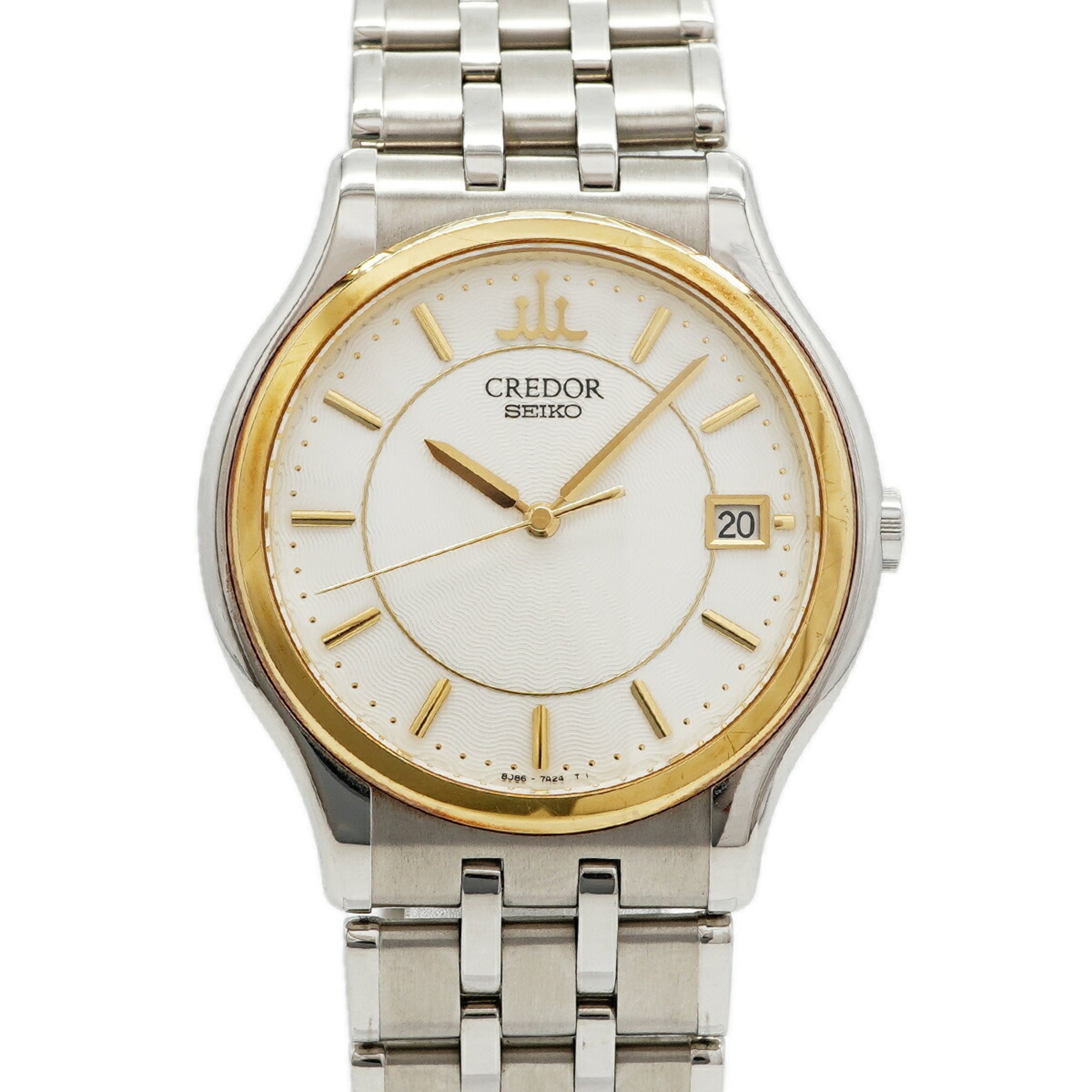 Seiko Credor GCAZ010 8J86-7A00 Silver Dial Men's Watch — Good