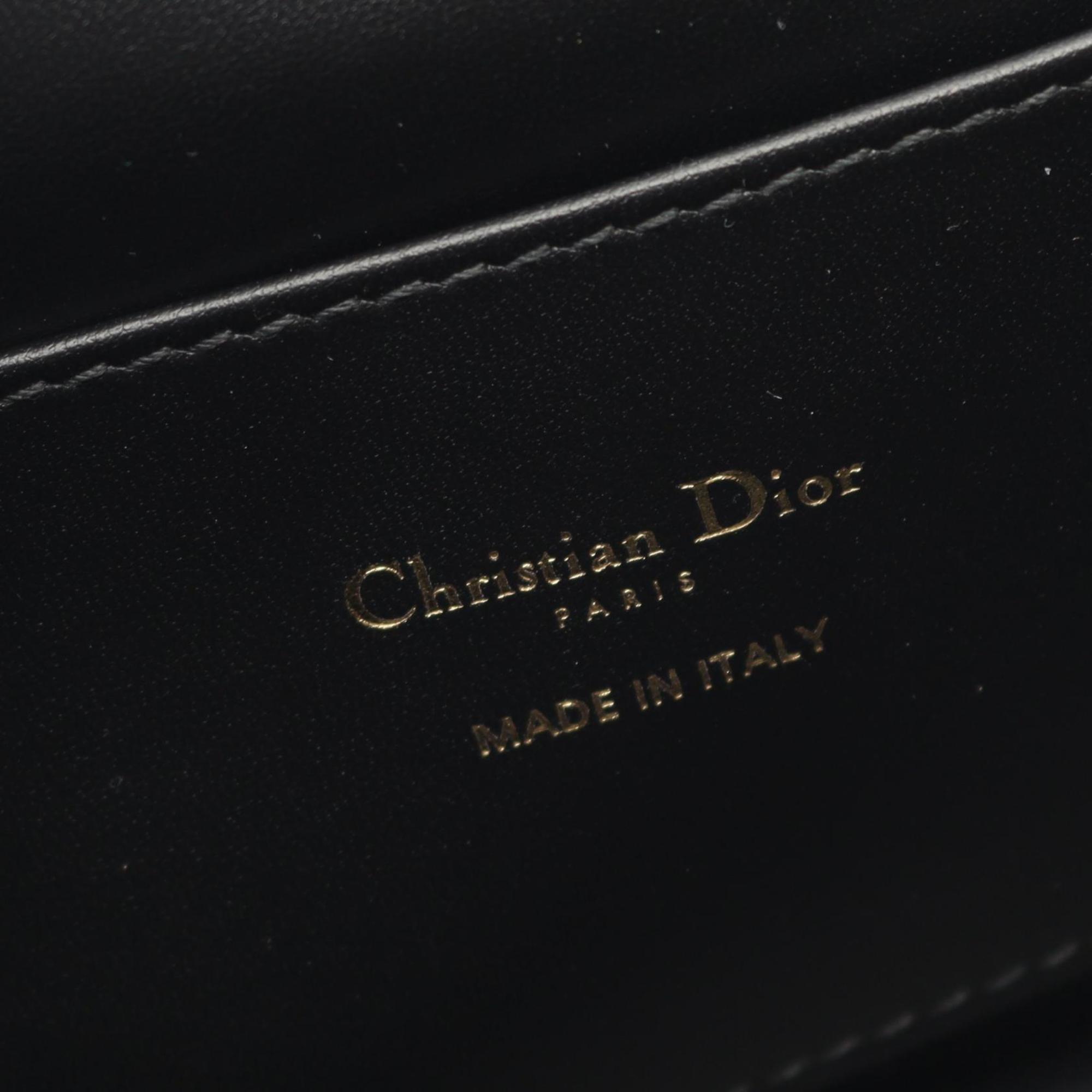 Christian Dior Dior Miss Shoulder Bag Leather Women's Black