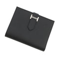 Hermes Hermès Bearn Compact Bifold Wallet in Black, Epson, B Stamp, Epson Black