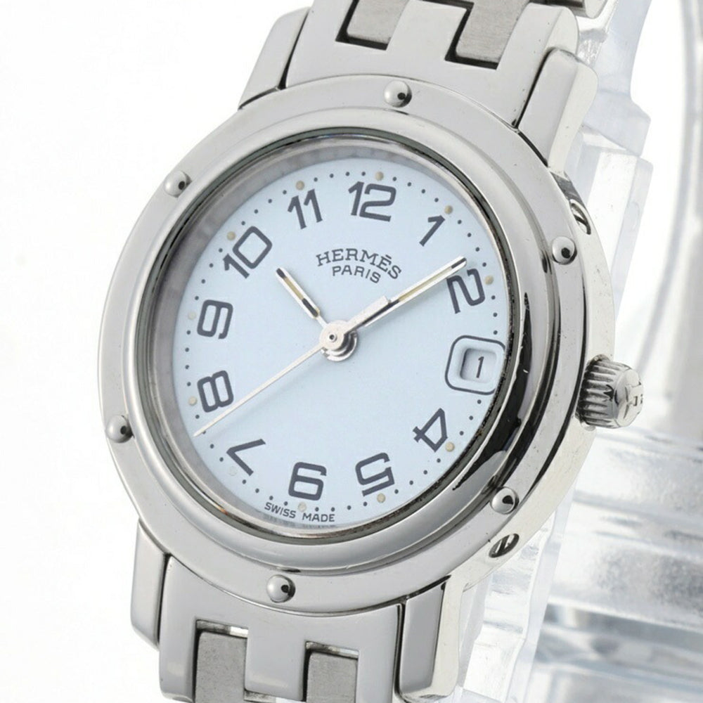 Hermes Clipper CL4.210 White Quartz Watch — Good