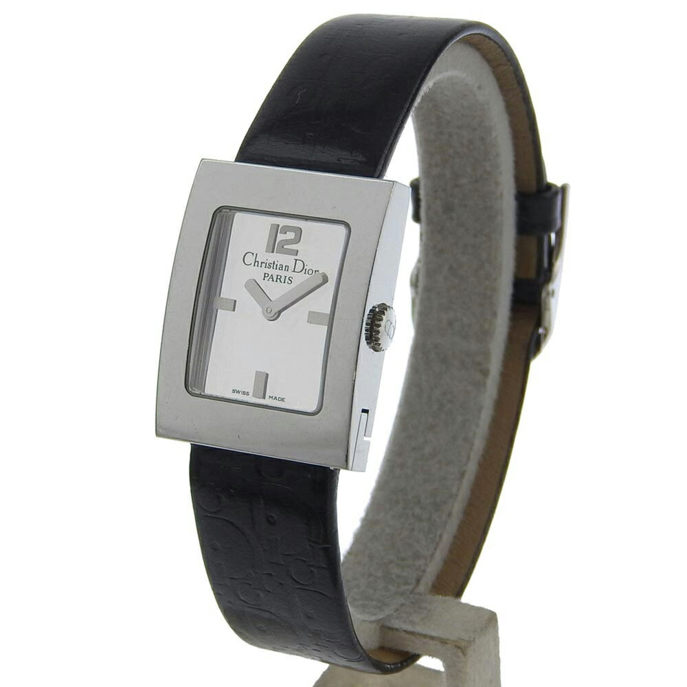 Christian Dior Malice D78 109 Mirror Dial SS Leather Quartz 19mm Women's 2 Hands — Good