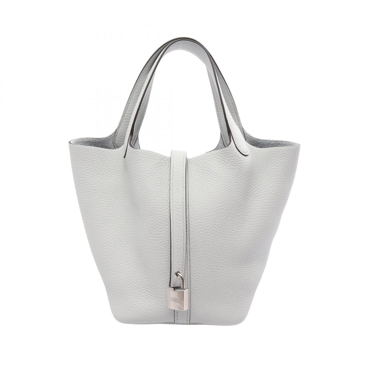 Hermes Picotin Lock PM Blue Pale Handbag, Taurillon Clemence Leather, Women's — New - Store Return