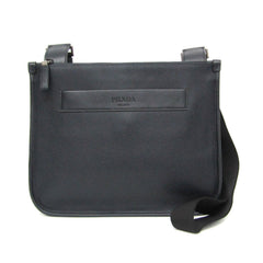 Prada 2VH047 Men's Leather Messenger Bag,Shoulder Bag Black,Dark Navy — Like New