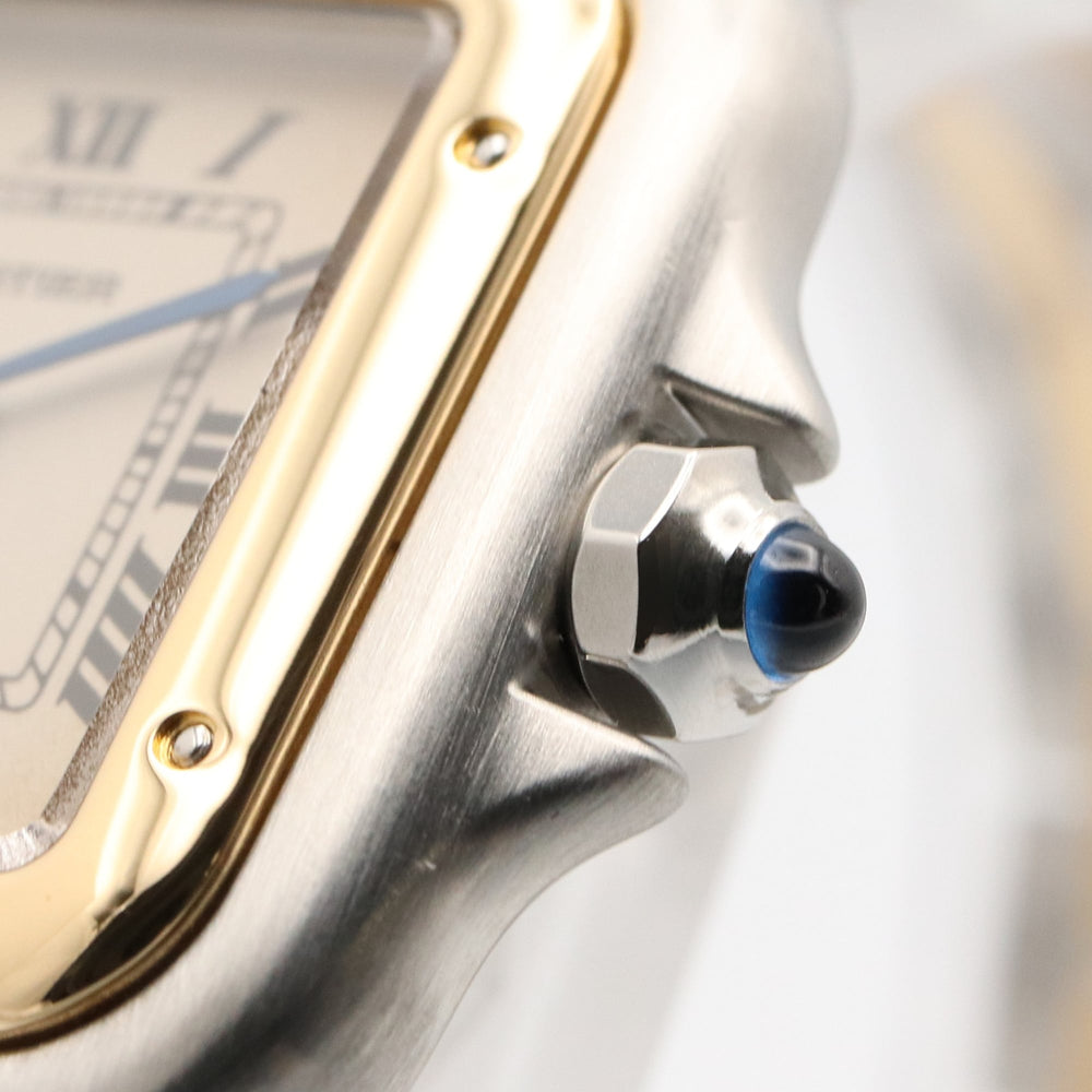 Cartier Panthère SM 2-Row Watch, 18K (Yellow Gold) Stainless Steel, Ladies', Ivory (W25029B6) — Very Good