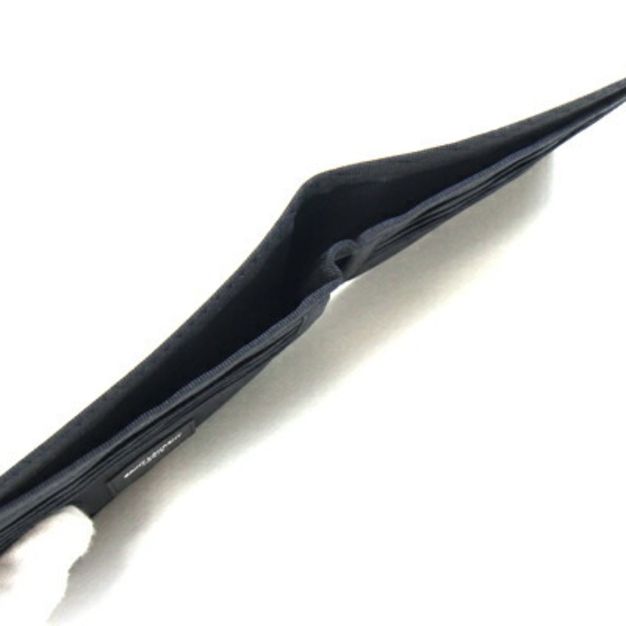 Saint Laurent Bi-fold Wallet 582400 Black Nylon Compact Palm Tree Design Men's SAINT LAURENT