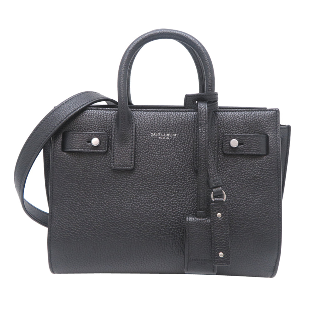 Saint Laurent Paris Sac de Jour Baby Women's Handbag 485019 Leather Black