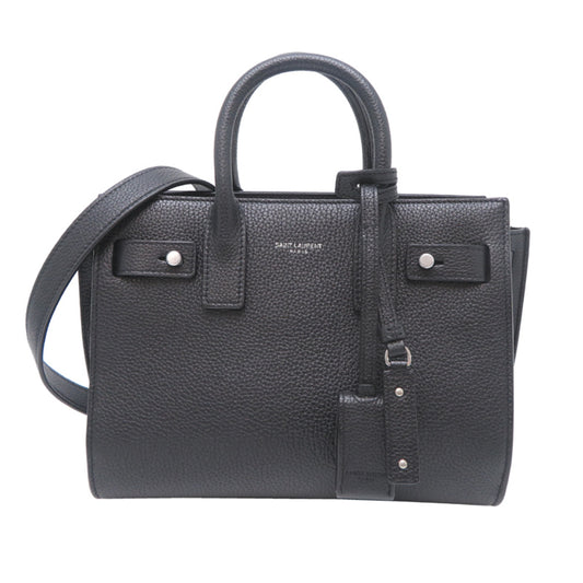 Saint Laurent Paris Sac de Jour Baby Women's Handbag 485019 Leather Black