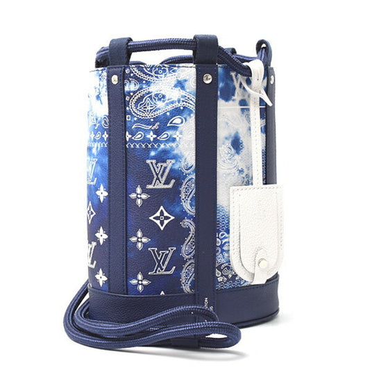 Louis Vuitton Men's and Women's Monogram Bandana Randonne PM Backpack Blue M20562