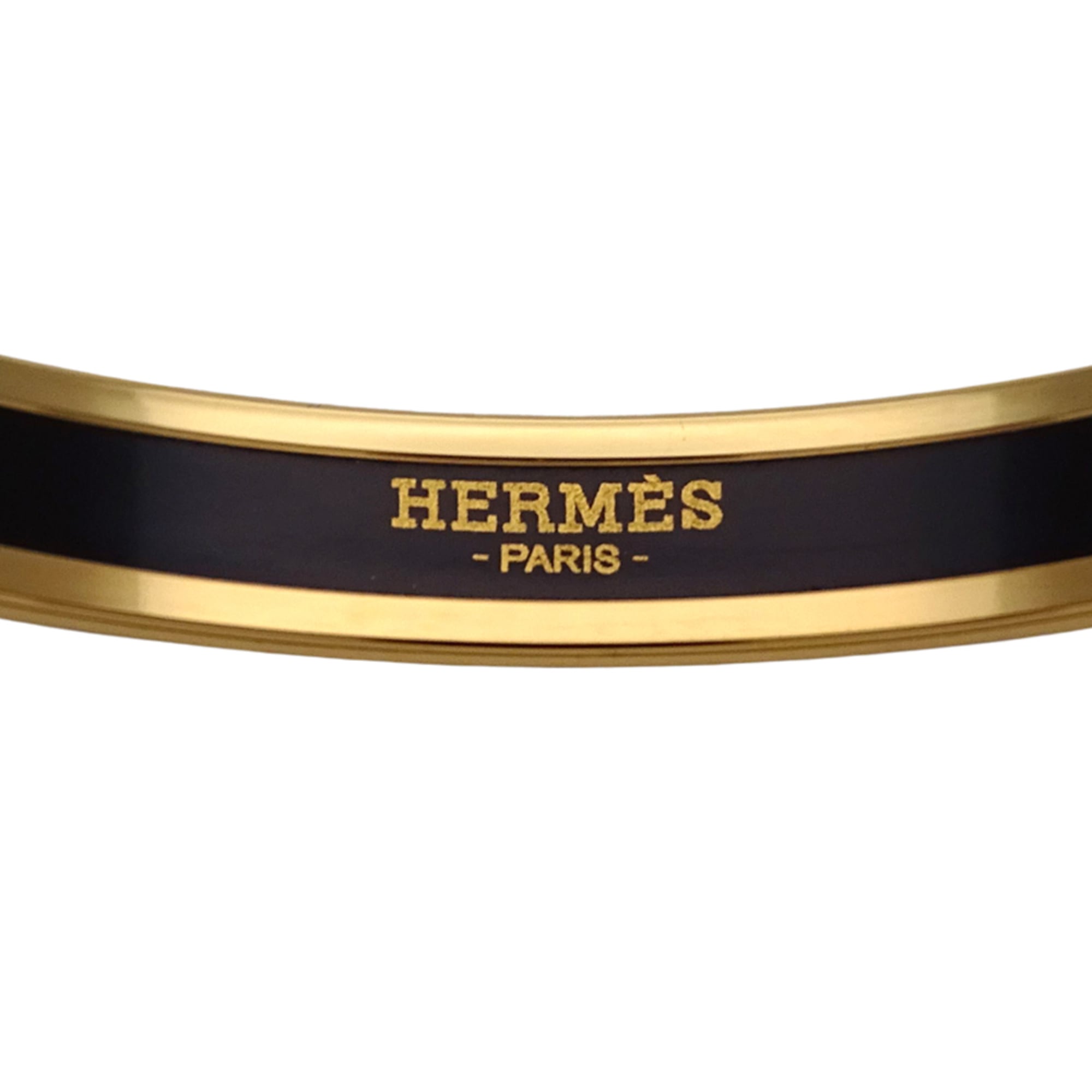 Hermes Hermès enamel PM bangle for women, gold and multicolored coral