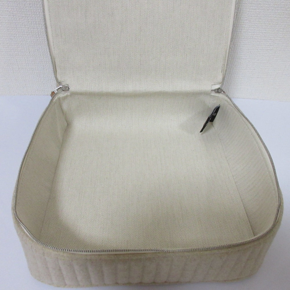 HERMES Paddock Handbag Pouch Travel Case Greige Women's — Like New