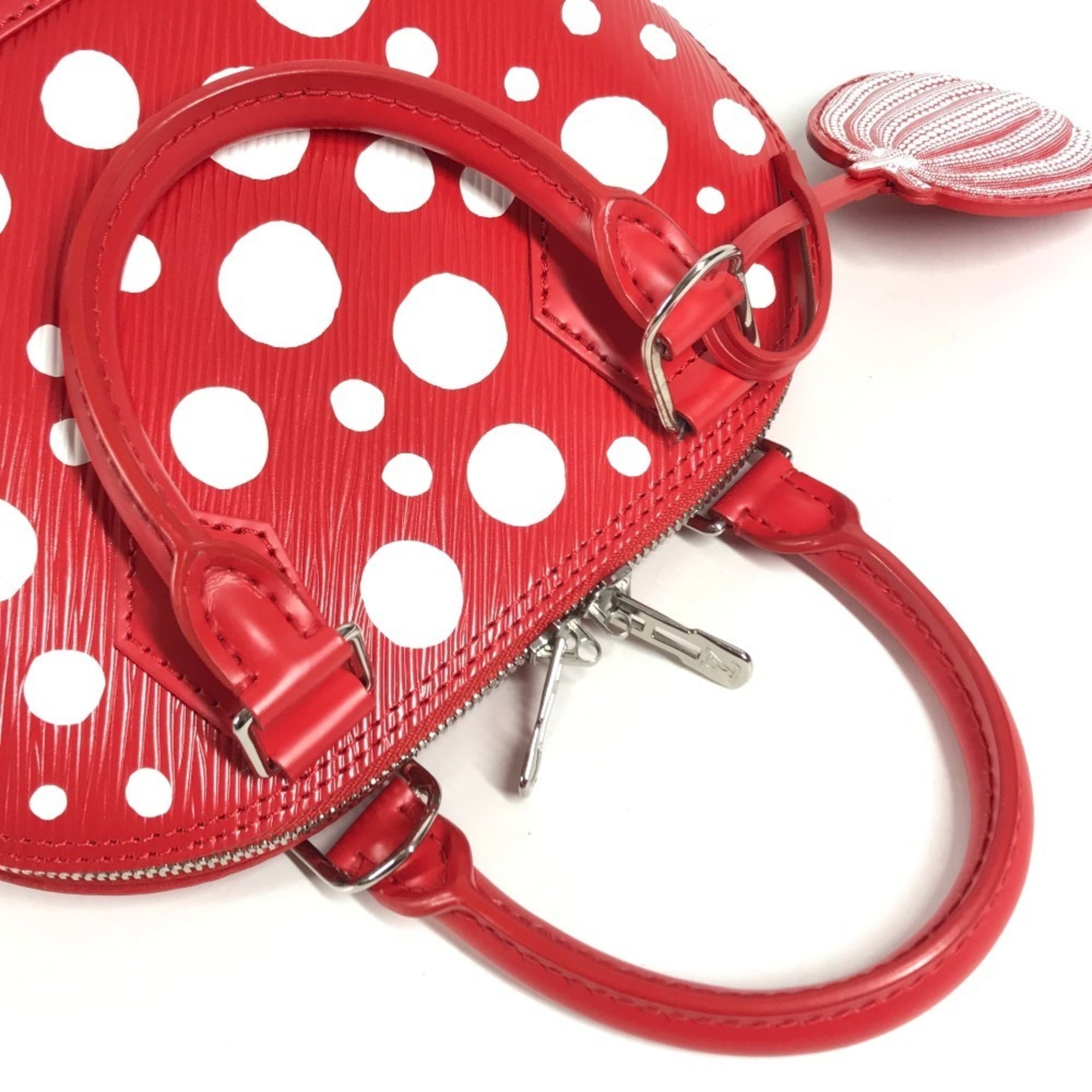 LOUIS VUITTON M21698 LV x YK Yayoi Kusama Epi Infinity Dot Polka Alma BB Shoulder Bag 2-Way Crossbody Handbag Leather Women's Red — Like New