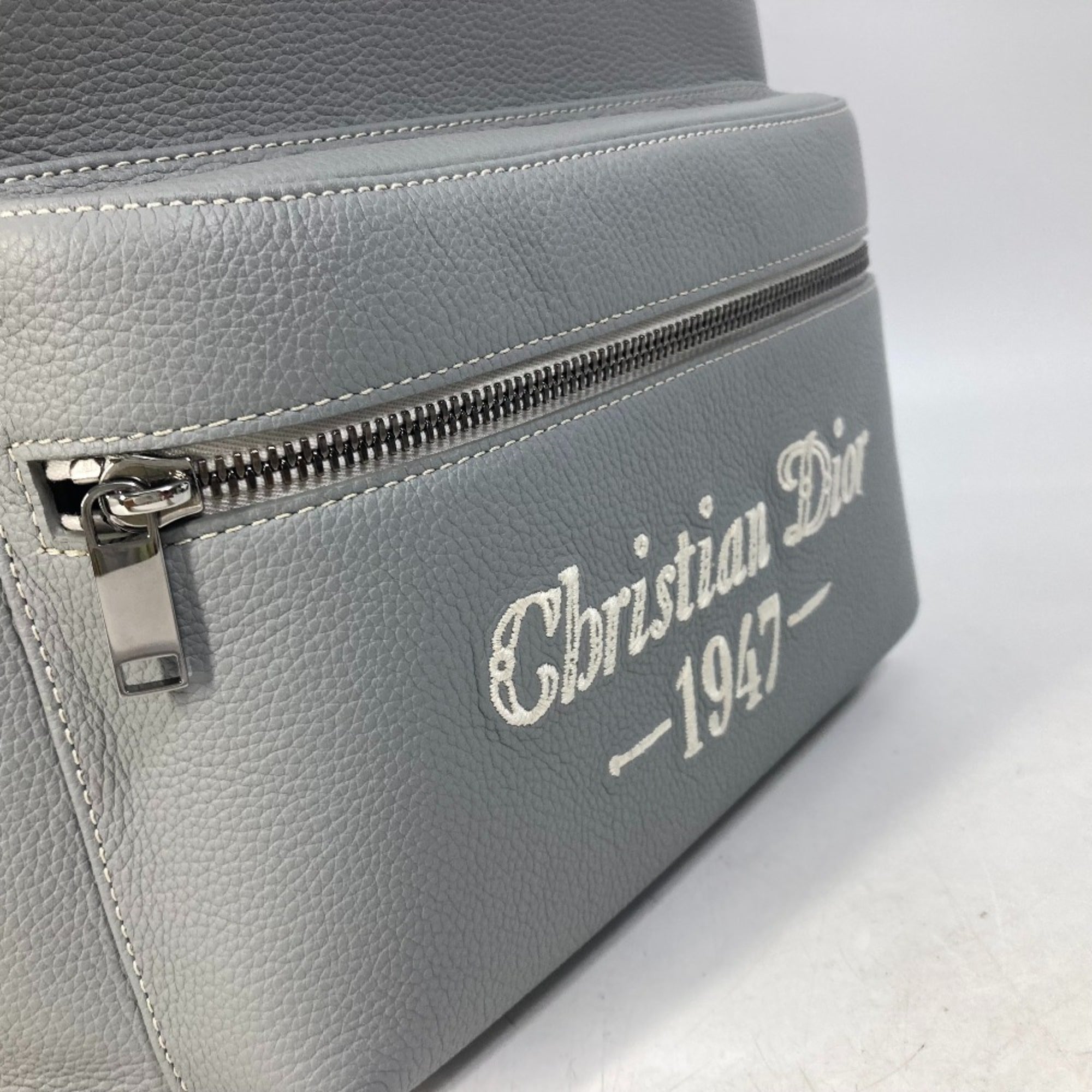 CHRISTIAN DIOR 1ESBA088NFS rider Bag Backpack gray — Like New
