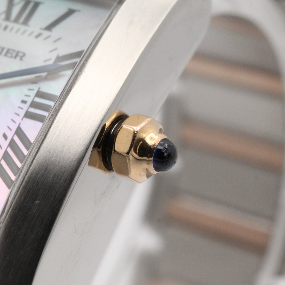 Cartier Tank Française SM Watch, 18K Pink Gold (PG), Stainless Steel, Ladies', Tone, Shell, W51027Q4 — Very Good
