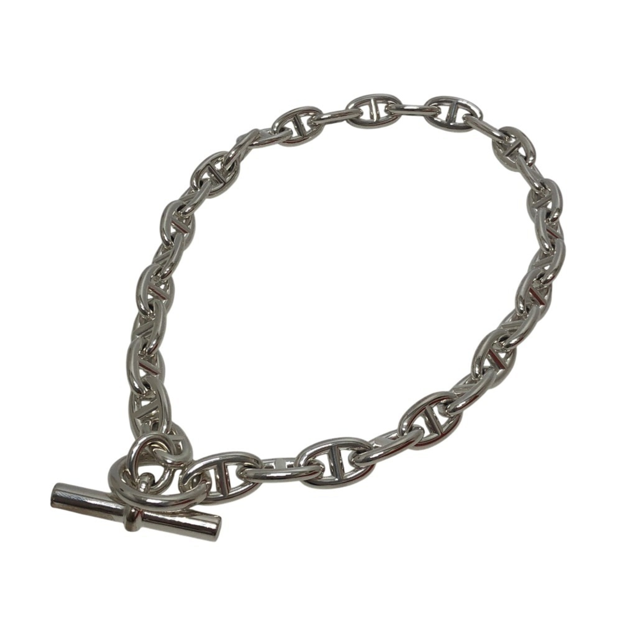 HERMES Chaine d'Ancre GM 31-link accessory jewelry necklace SV925 men's women's silver — New