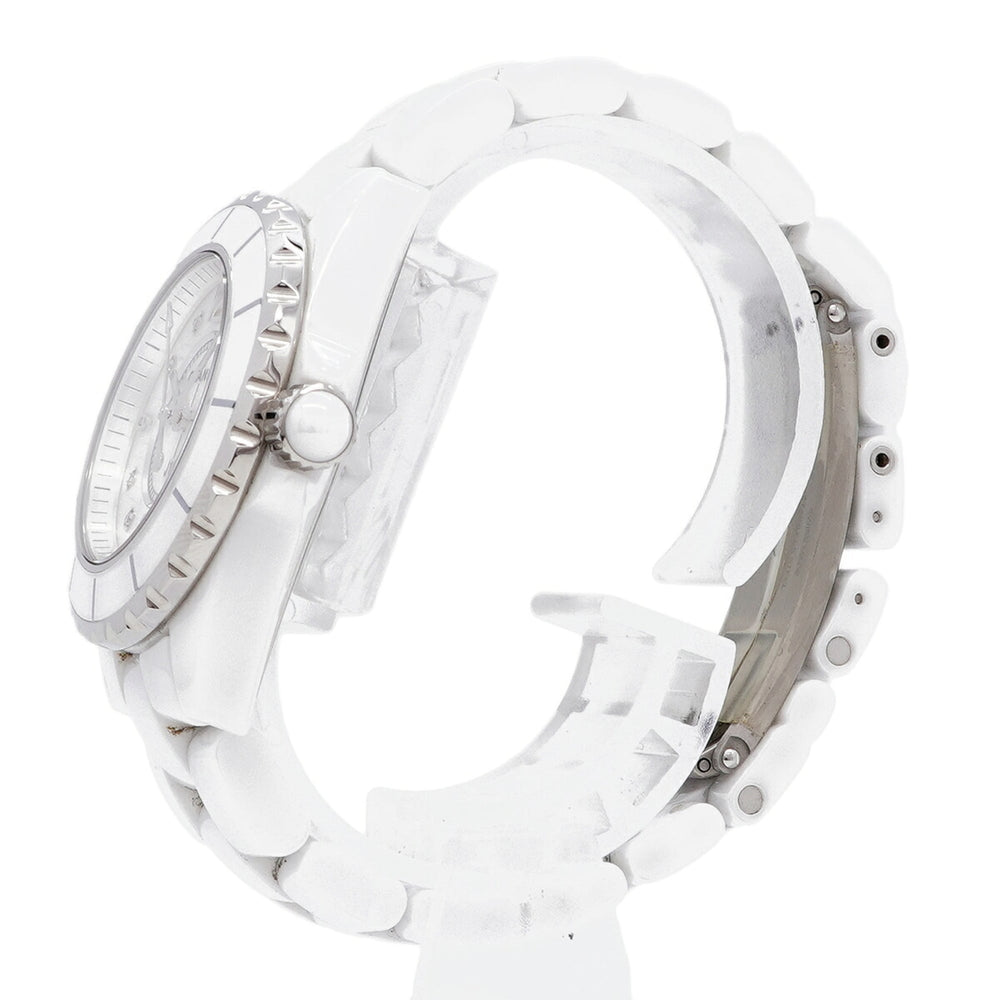 Chanel J12 8P Diamond H2422 White Dial Women's Watch — Good
