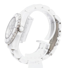 Chanel J12 8P Diamond H2422 White Dial Women's Watch — Good