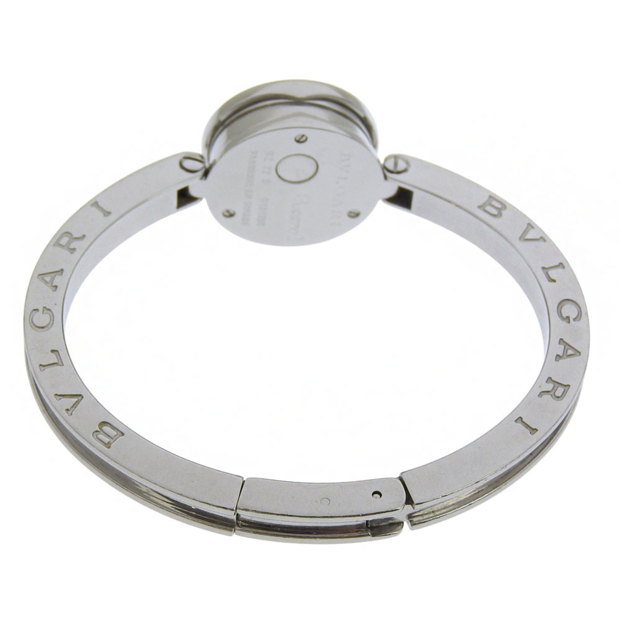 BVLGARI Bzero1 Watch, BZ22SS, Stainless Steel, Quartz Movement, Analog Display, Black Dial, Women's — Good