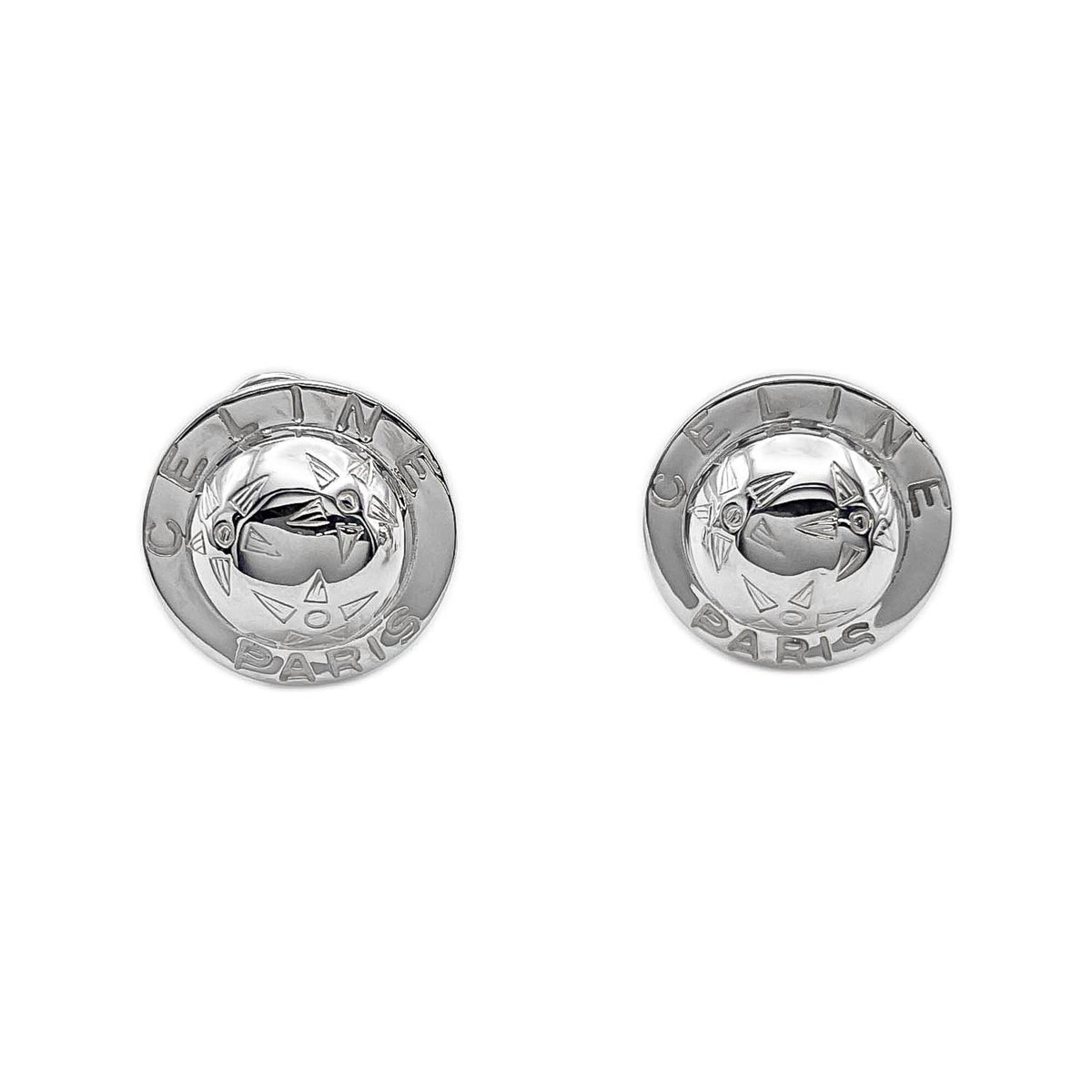 CELINE Star Ball Earrings, Old Vintage, SV925, Women's — Like New