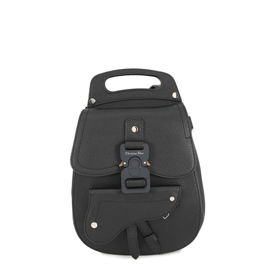 Christian Dior Gallop Leather Backpack 1ADBA011YKY Black 2-Way