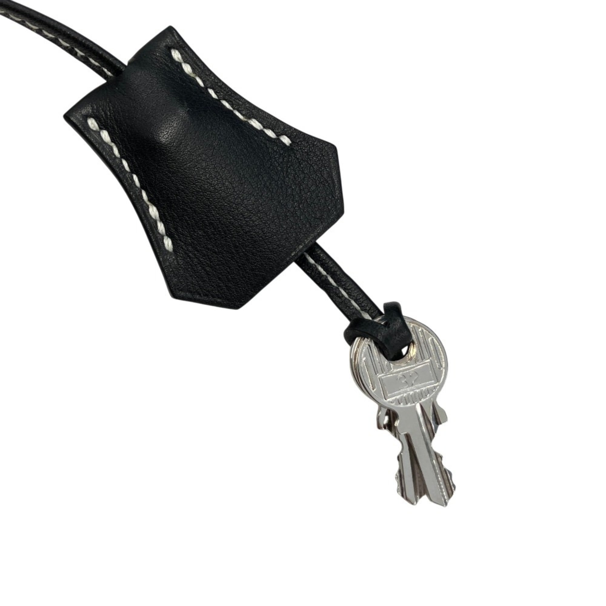 HERMES Bolide Relax 45 Veau Sikkim Handbag, Black, Men's & Women's — Like New