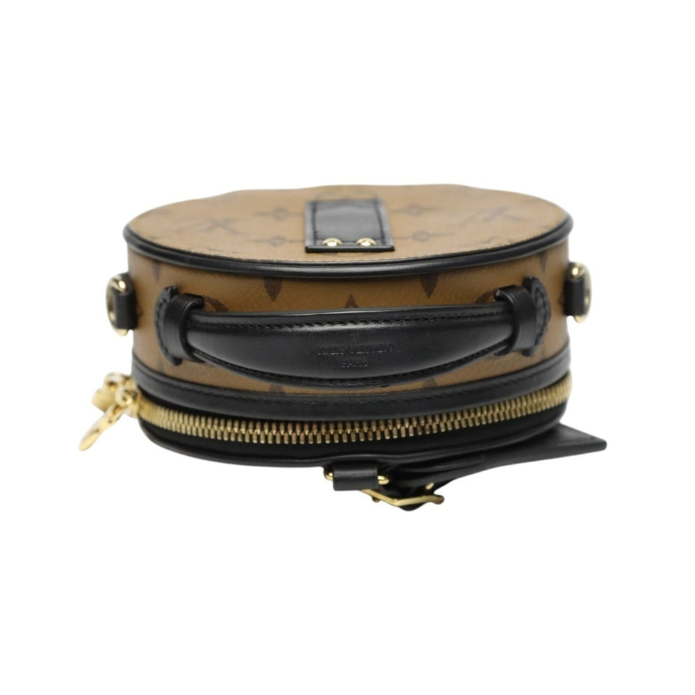 Louis Vuitton Monogram Reverse Mini Boite Chapeau Shoulder Bag M68276 Brown — Like New