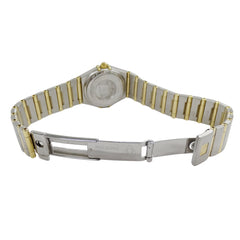 Omega Constellation Mini 1262.75 Women's Watch, Brand Name, 12P Diamond, Shell, Quartz Movement, Stainless Steel (SS) and Gold (YG) Combination, Full Bar — Good