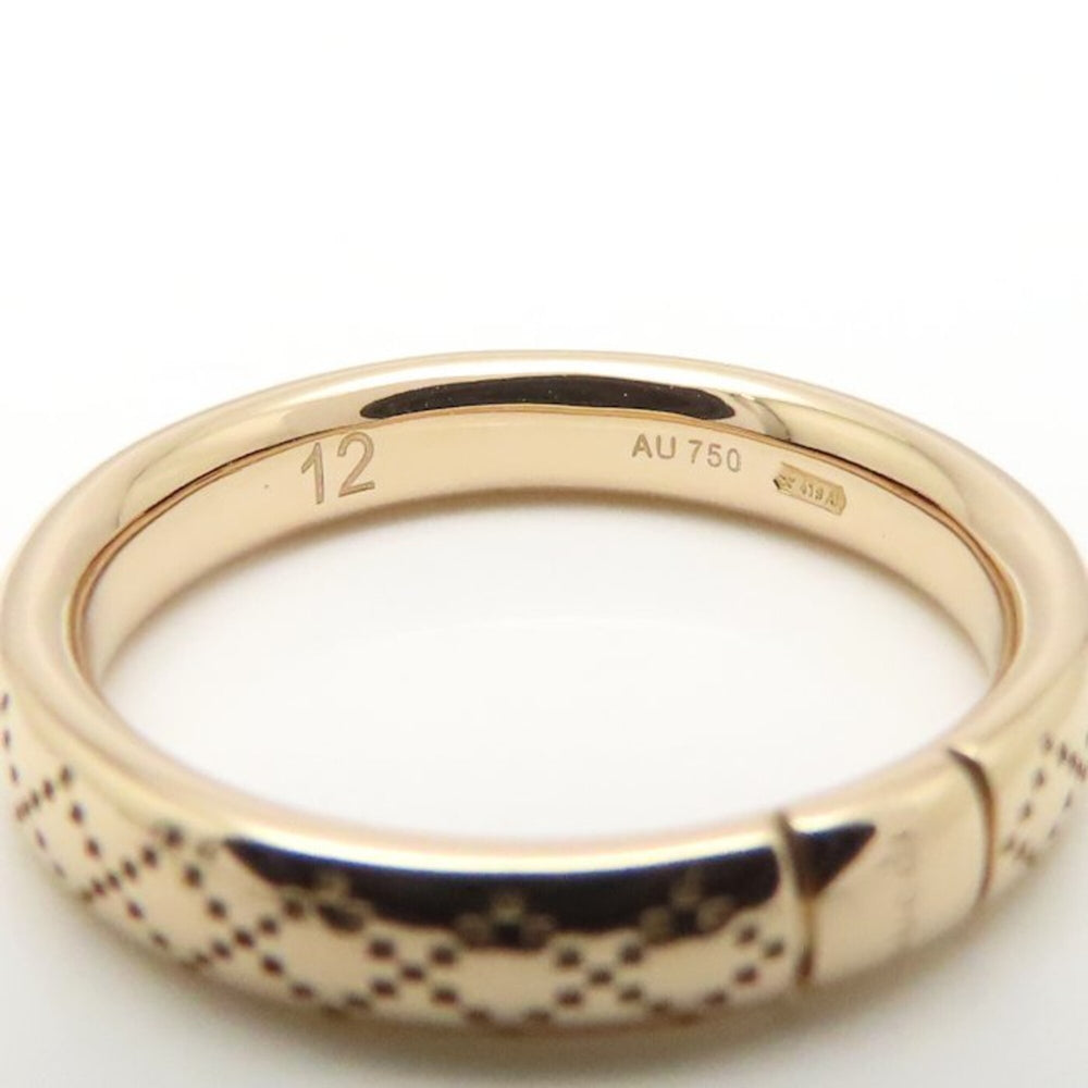 GUCCI Diamantissima Ring, Size 12, 18K Pink Gold, Women's, Item Number 295349 — Like New