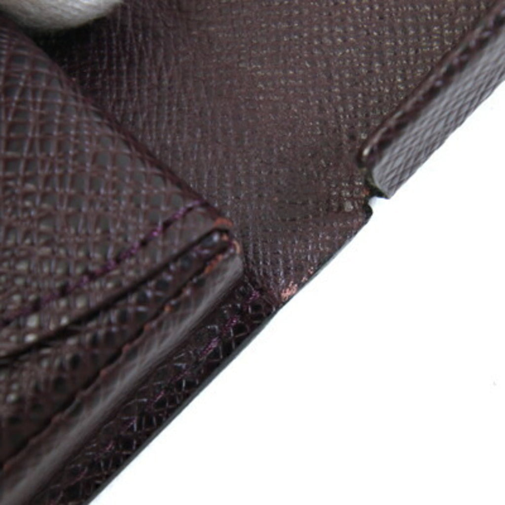 Louis Vuitton Taiga Porte Monnaie Cuvette Coin Case M300376 Acajou Purse Compact Wallet Women's LOUIS VUITTON