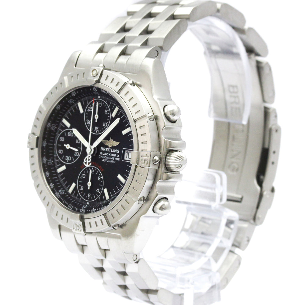 BREITLING Chronomat Black Bird Steel Automatic Watch A13353 Polished — Very Good